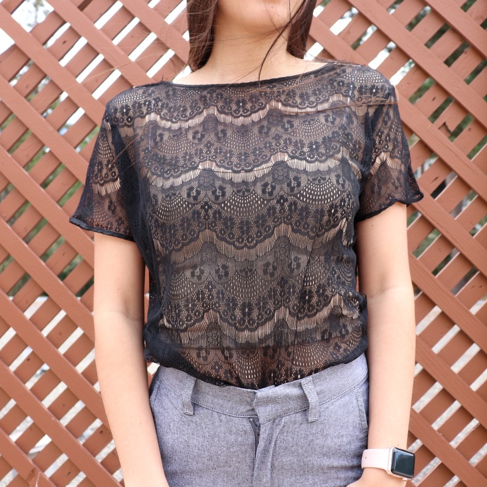 American Apparel Lace Top